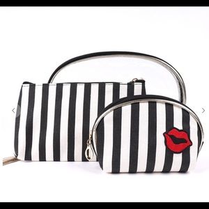 3 piece cosmetic bag set